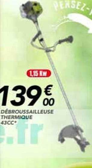 DÉBROUSSAILLEUSE THERMIQUE 43CC