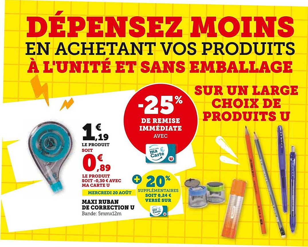 DÉPENSEZ MOINS EN ACHETANT VOS PRODUITS À L'UNITÉ ET SANS EMBALLAGE