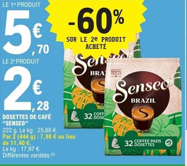 DOSSETTES DE CAFÉ “SENSEO”