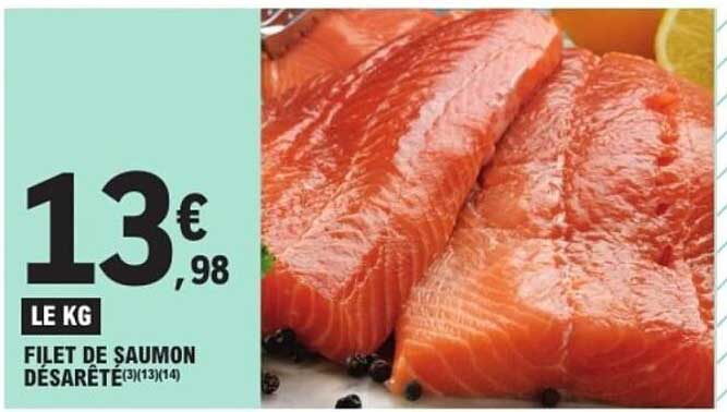 FILET DE SAUMON DÉSARÊTÉ