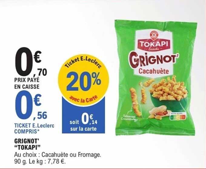 GRIGNOT' CACAHUÈTE - TOKAPI