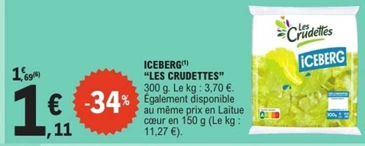 ICEBERG "LES CRUDITTES"