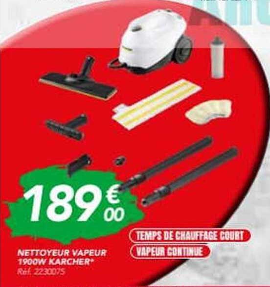 NETTOYEUR VAPEUR 1900W KARCHER*