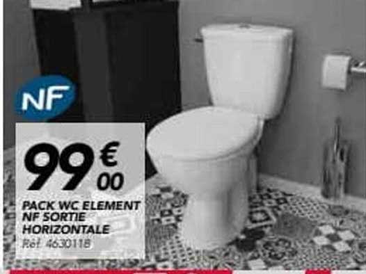 PACK WC ELEMENT NF SORTIE HORIZONTALE