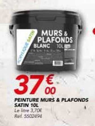 PEINTURE MURS & PLAFONDS SATIN 10L