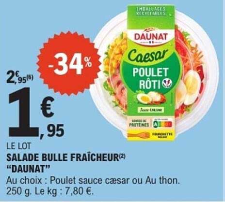 SALADE BULLE FRAÎCHEUR DAUNAT