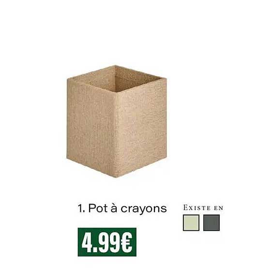 1. Pot à crayons