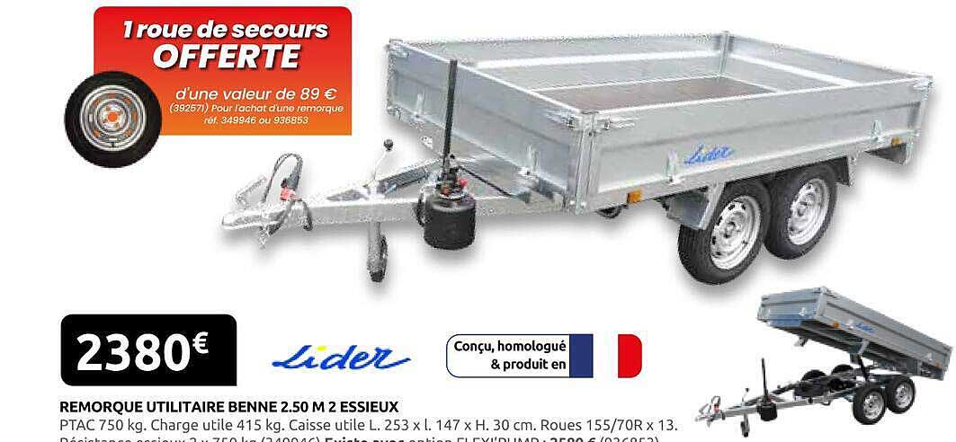 1 roue de secours OFFERTE