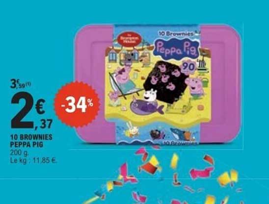 10 BROWNIES PEPPA PIG