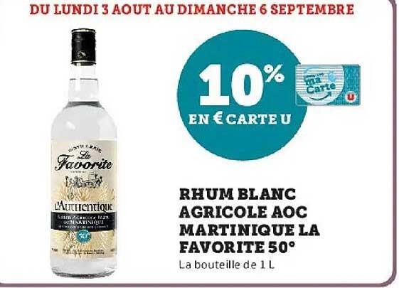 10% EN € CARTE U