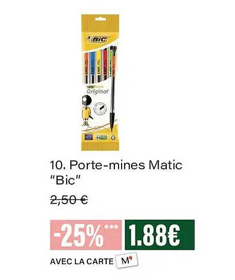 10. Porte-mines Matic “Bic”
