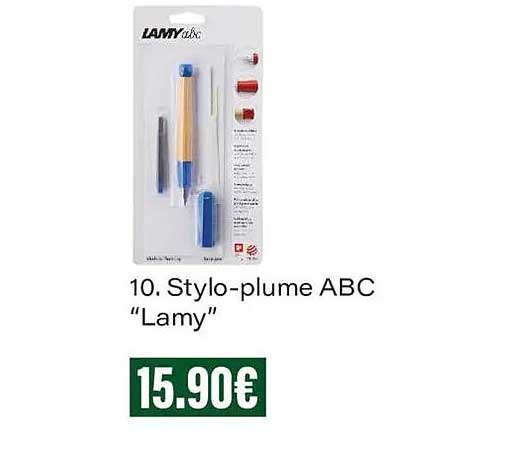 10. Stylo-plume ABC “Lamy”