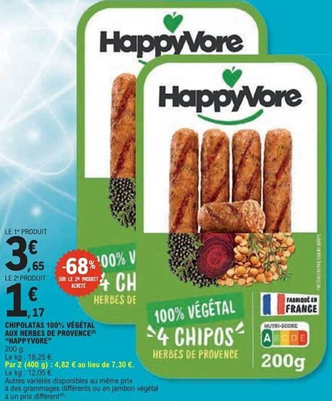 100% VÉGÉTAL 4 CHIPOS HERBES DE PROVENCE