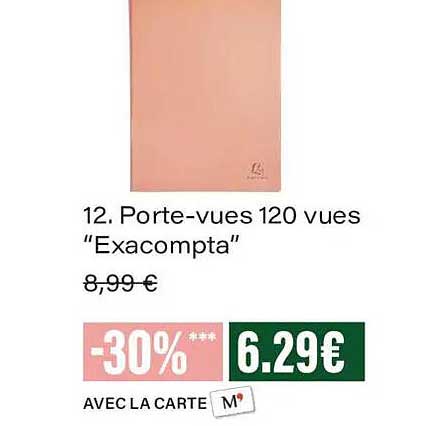 12. Porte-vues 120 vues “Exacompta”