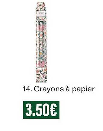 14. Crayons à papier