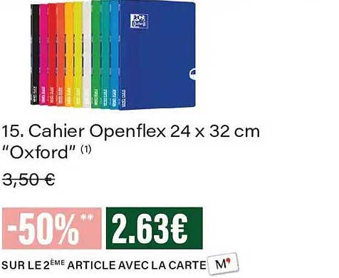 15. Cahier Openflex 24 x 32 cm “Oxford”