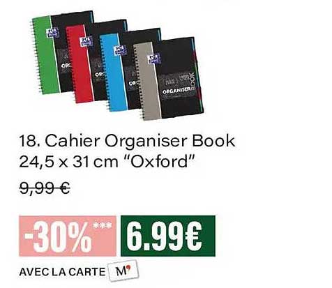 18. Cahier Organiser Book 24,5 x 31 cm “Oxford”