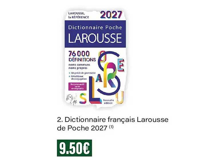 2. Dictionnaire français Larousse de Poche 2027