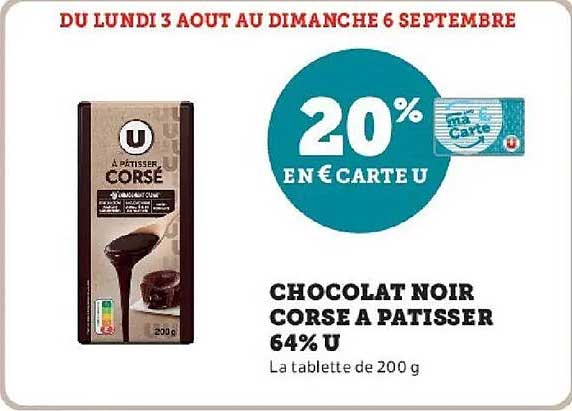 20% EN CARTE U