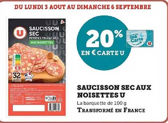 20% EN CARTE U