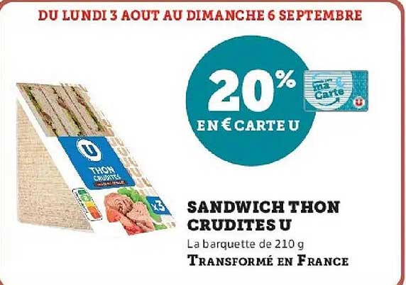 20% EN E CARTE U