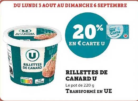 20% en e.Carte U