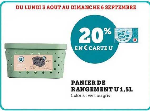 20% EN E.CARTE U