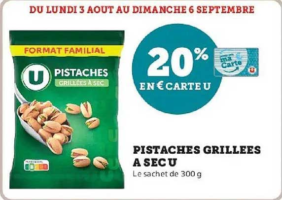 20% en e.CARTE U