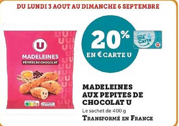 20% EN € CARTE U