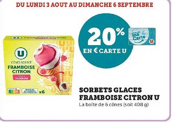 20% EN € CARTE U