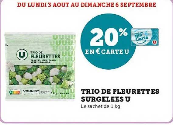 20% EN € CARTE U
