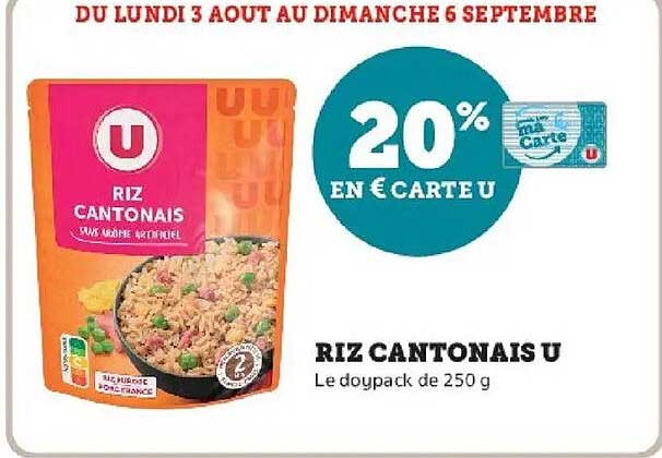 20% EN € CARTE U