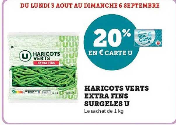 20% EN € CARTE U