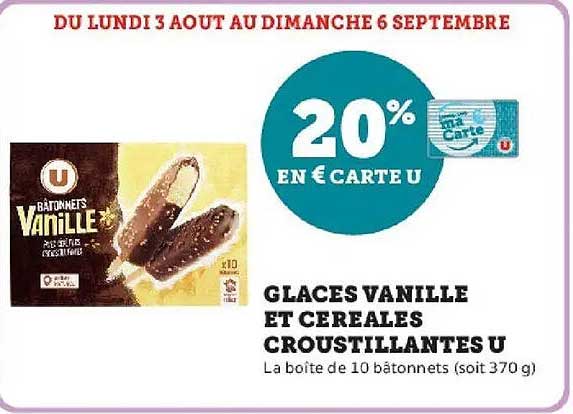 20% EN € CARTE U