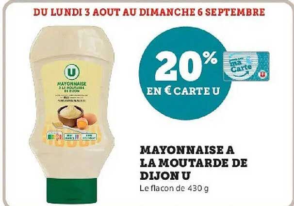 20% EN € CARTE U