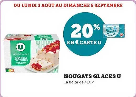 20% EN € CARTE U