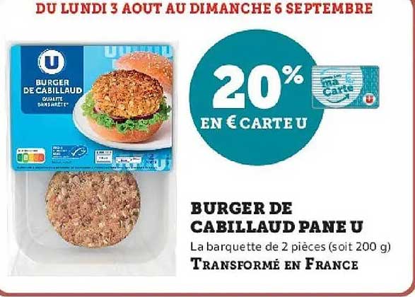 20% EN € CARTE U