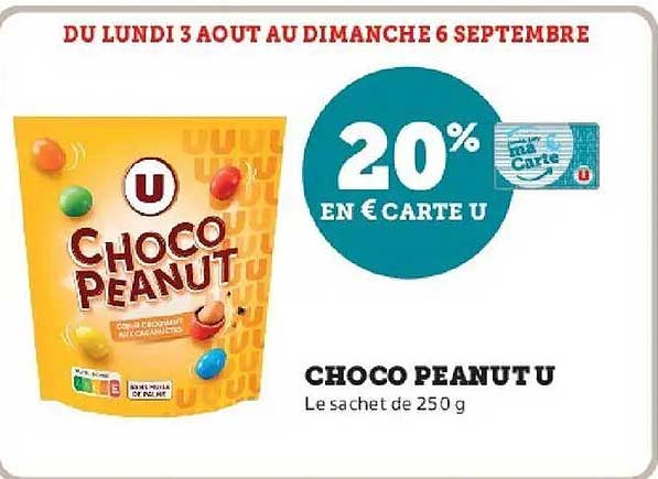 20% EN € CARTE U