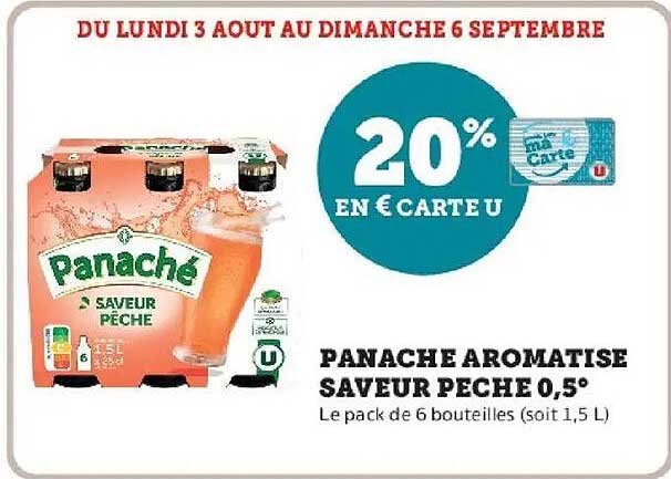 20% en € carte U