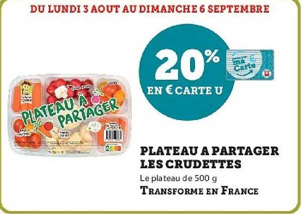 20% EN € CARTE U