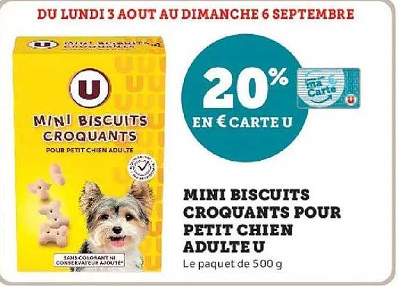 20% EN € CARTE U