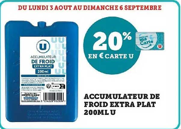 20% EN € CARTE U
