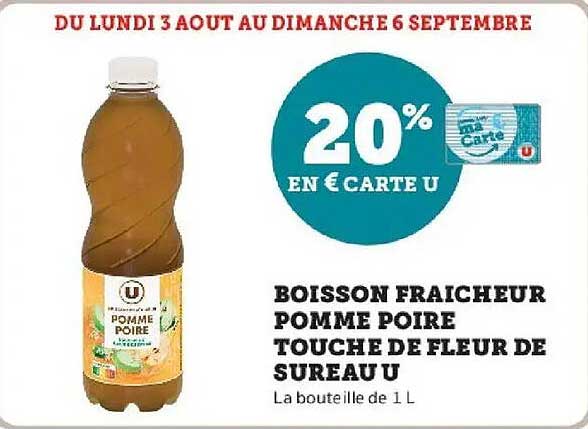 20% EN € CARTE U