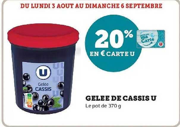 20% EN € CARTE U