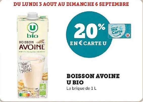 20% EN € CARTE U