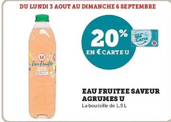 20% en € Carte U