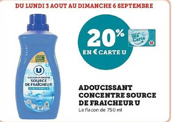 20% EN € CARTE U