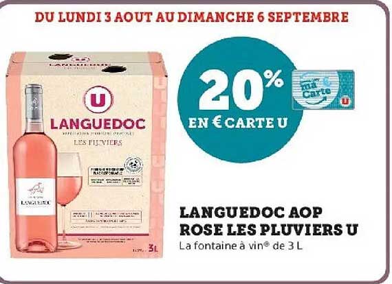 20% EN € CARTE U
