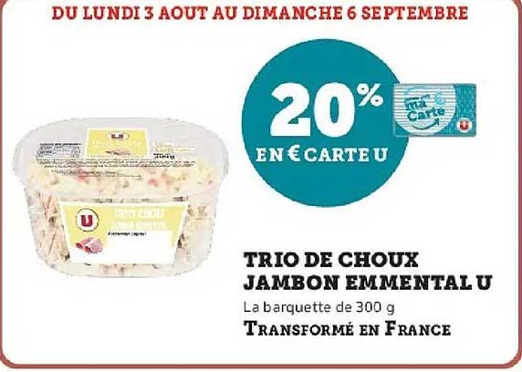 20% EN€ CARTE U