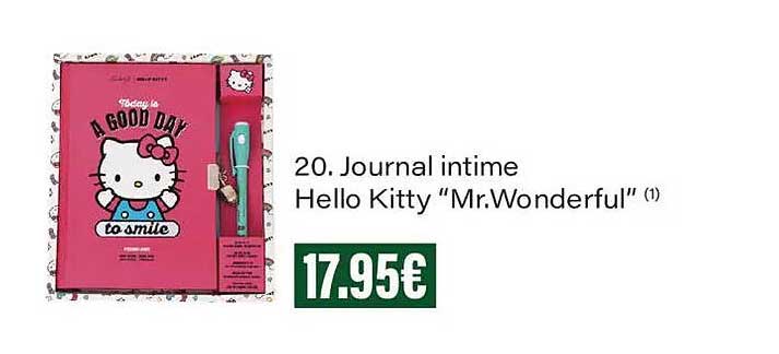 20. Journal intime Hello Kitty “Mr.Wonderful” (1)